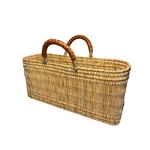 Garden Trug Purse with Tobacco Handles