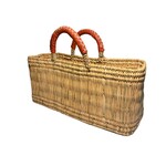 Garden Trug Purse with Salmon Handles
