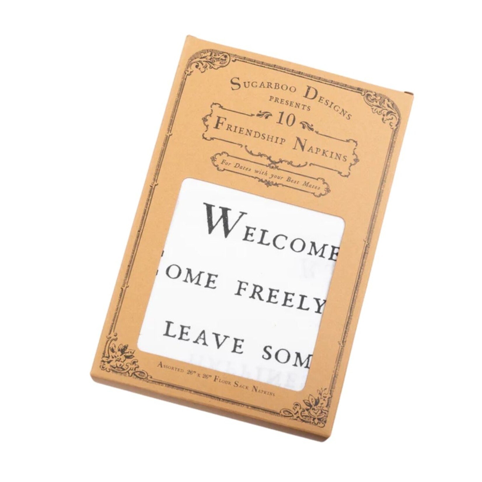 Sugarboo & Co. Oversized Napkins (Set of 10) Friendship