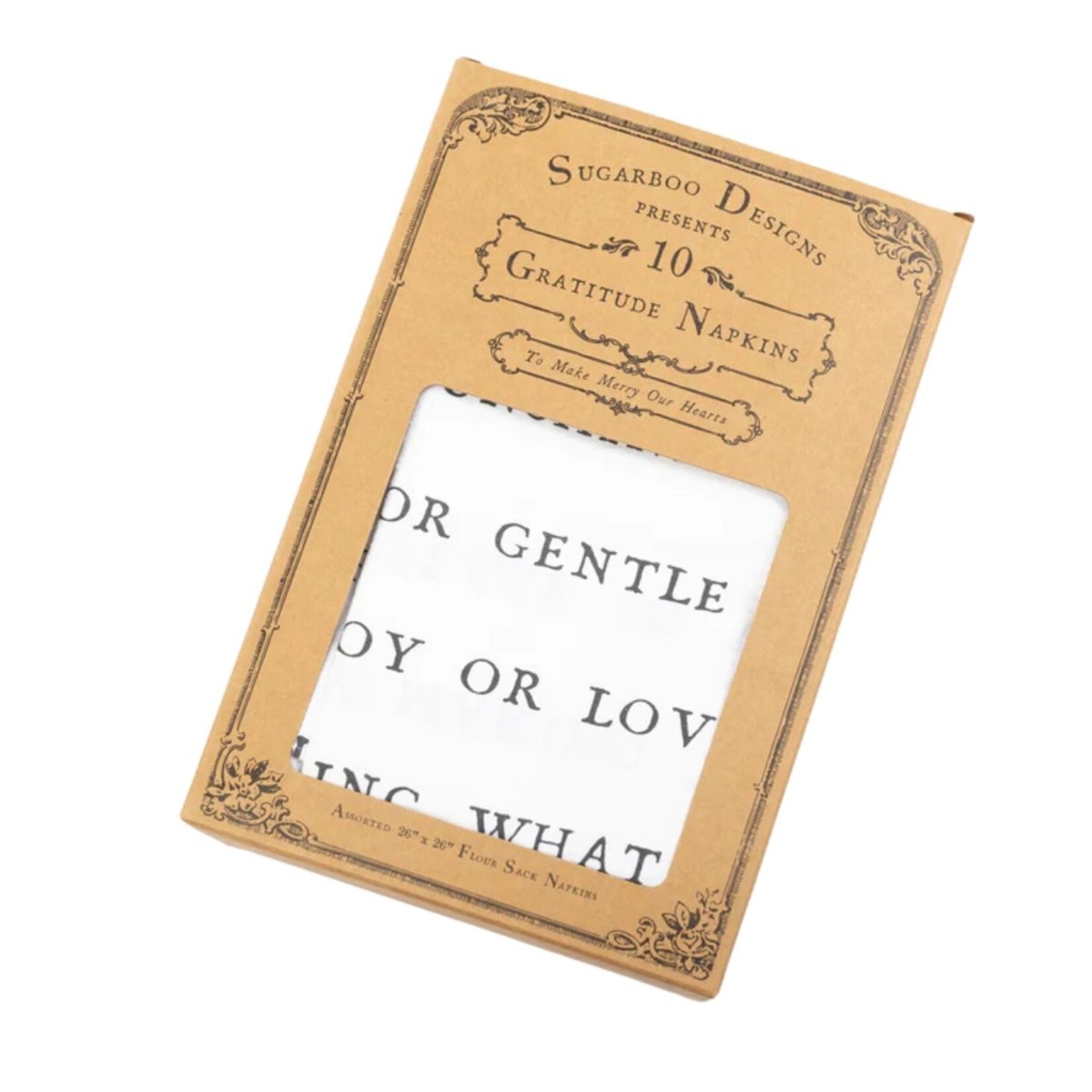 Sugarboo & Co. Oversized Napkins (Set of 10) Gratitude