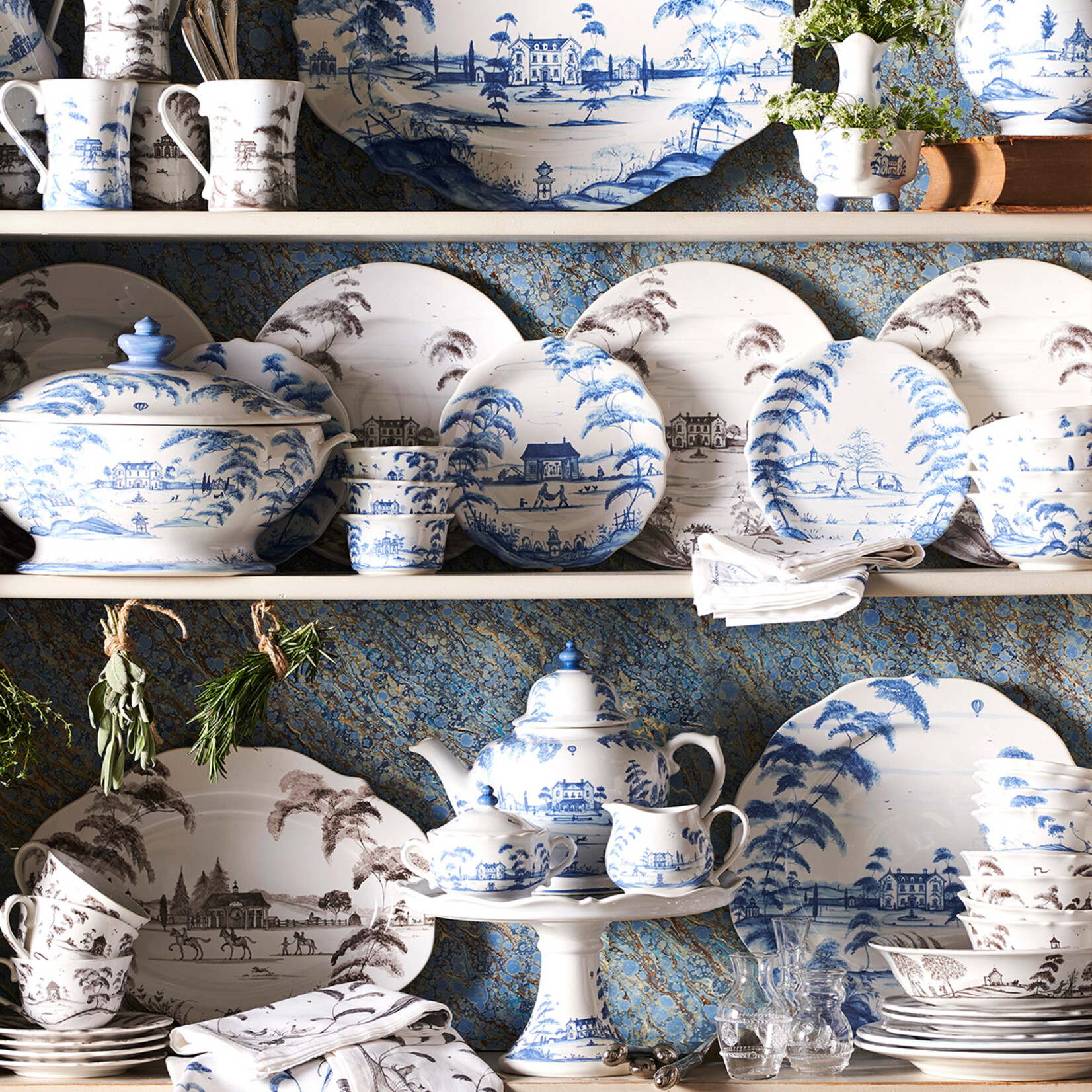 Juliska JULISKA Country Estate Mug Sporting- Delft Blue