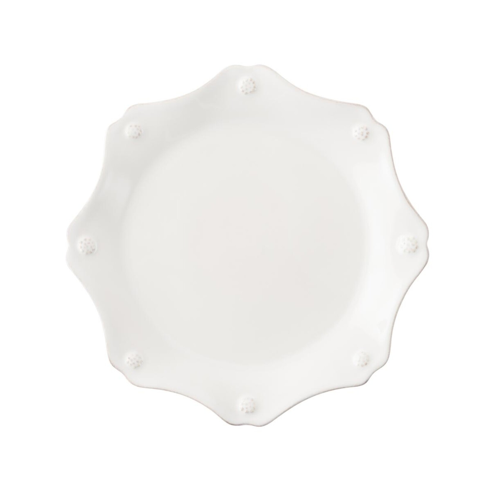 Juliska JULISKA Berry & Thread Scalloped Dessert/Salad Plate- Whitewash