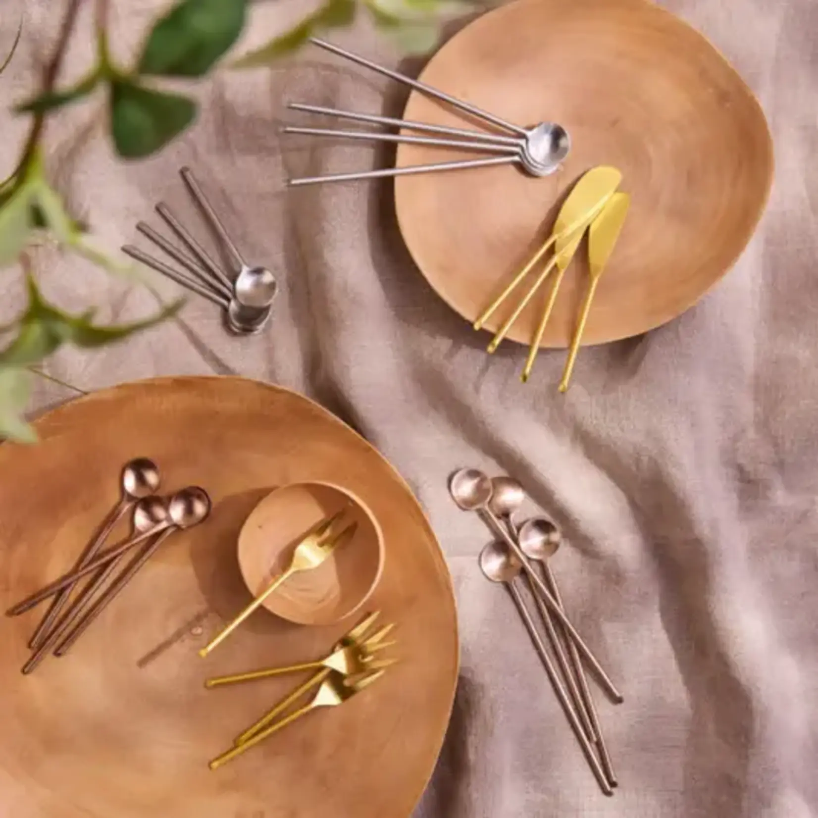 Be Home, Inc. Gold Thin Small Fork