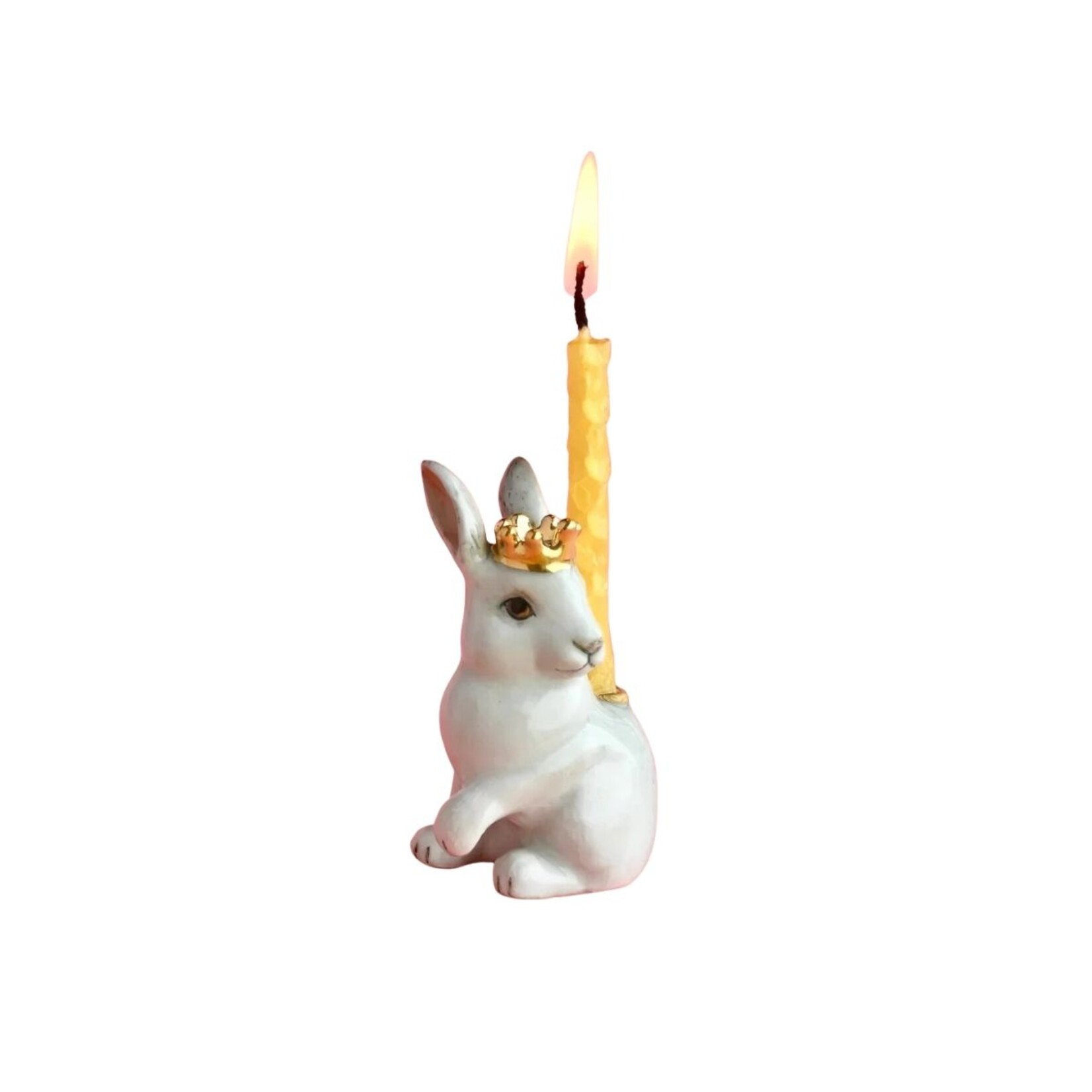 Camp Hollow Royal White Rabbit Cake Topper