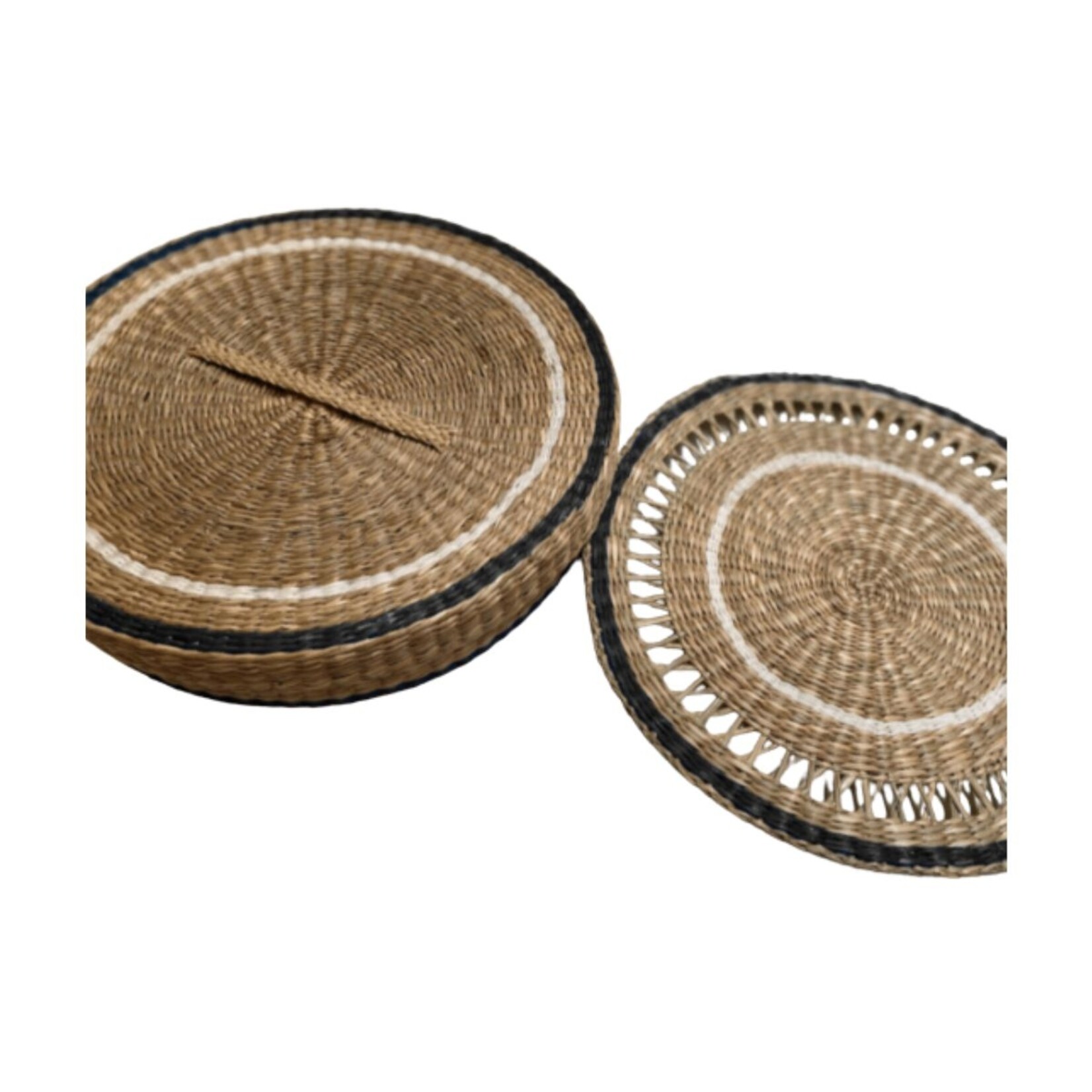 Seagrass Black Placemat- Set of 6