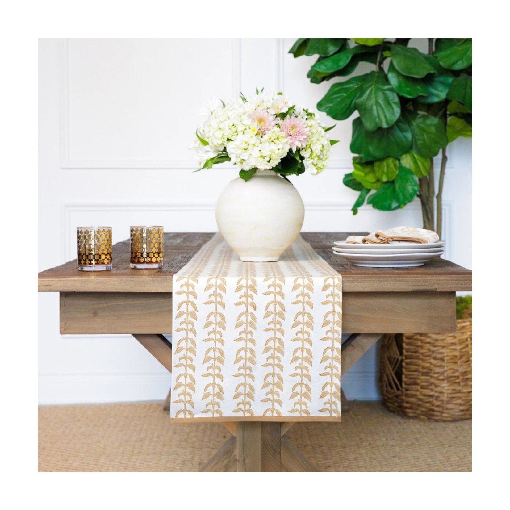 Pomegranate Climbing Nettle Sand Tablecloth & Table Runner