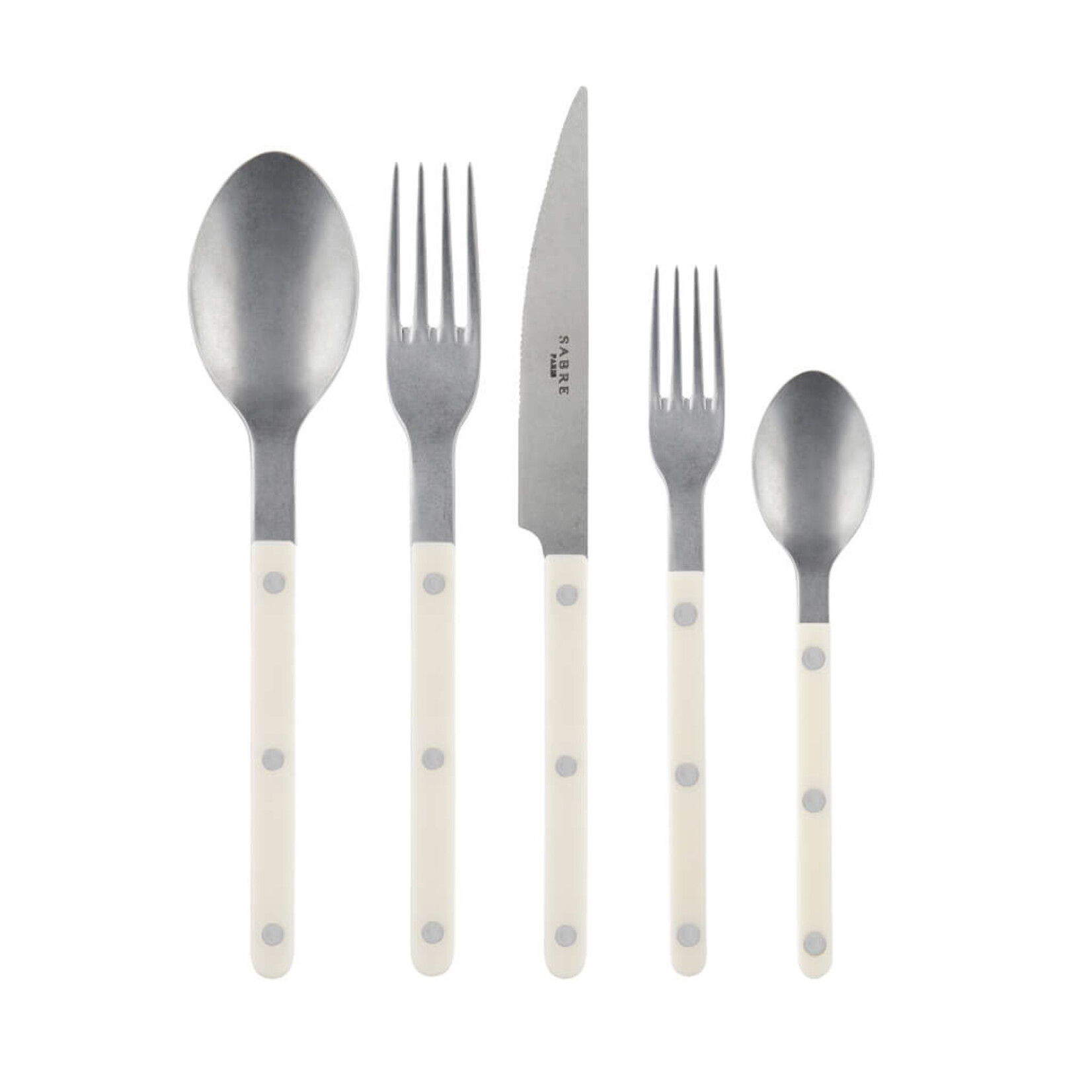 Sabre SABRE PARIS Bistrot Vintage 5 pc Place Setting- Ivory