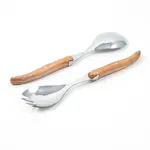 Laguiole Salad Serving Set in Box- Olivewood
