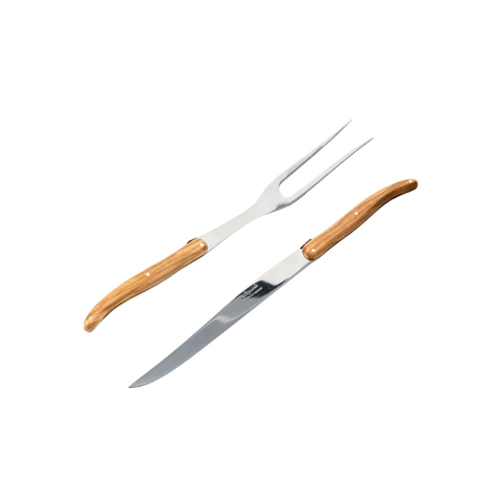 Be Home, Inc. Laguiole Carving Set in Box- Olivewood