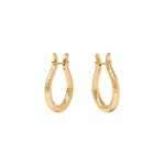 Julie Vos JULIE VOS Saratoga Hoop-Gold-Medium
