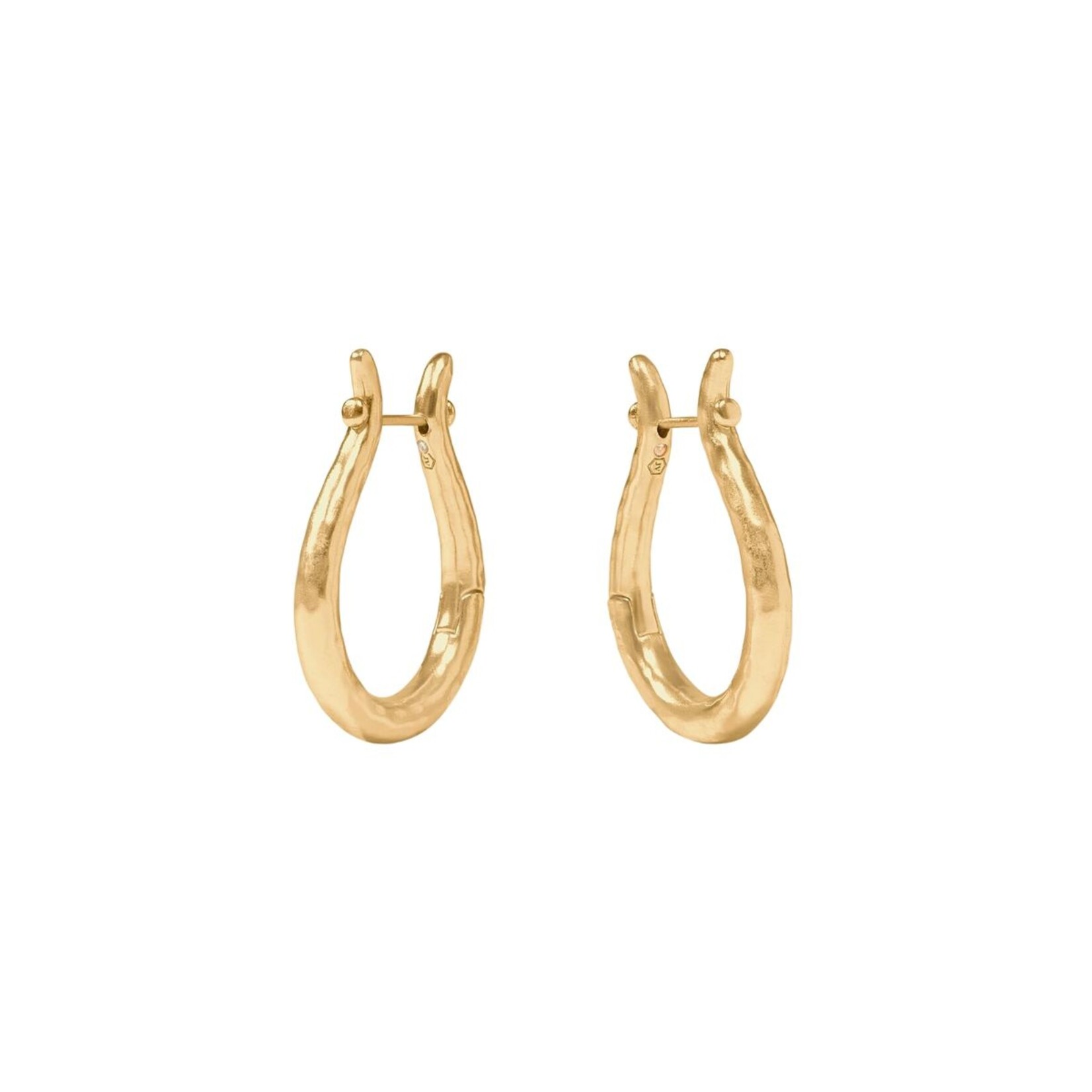 Julie Vos JULIE VOS Saratoga Hoop-Gold-Medium