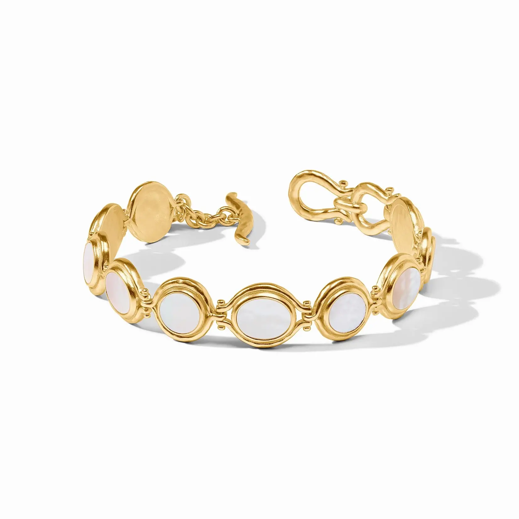 Julie Vos JULIE VOS Saratoga Tennis Bracelet-Mother of Pearl