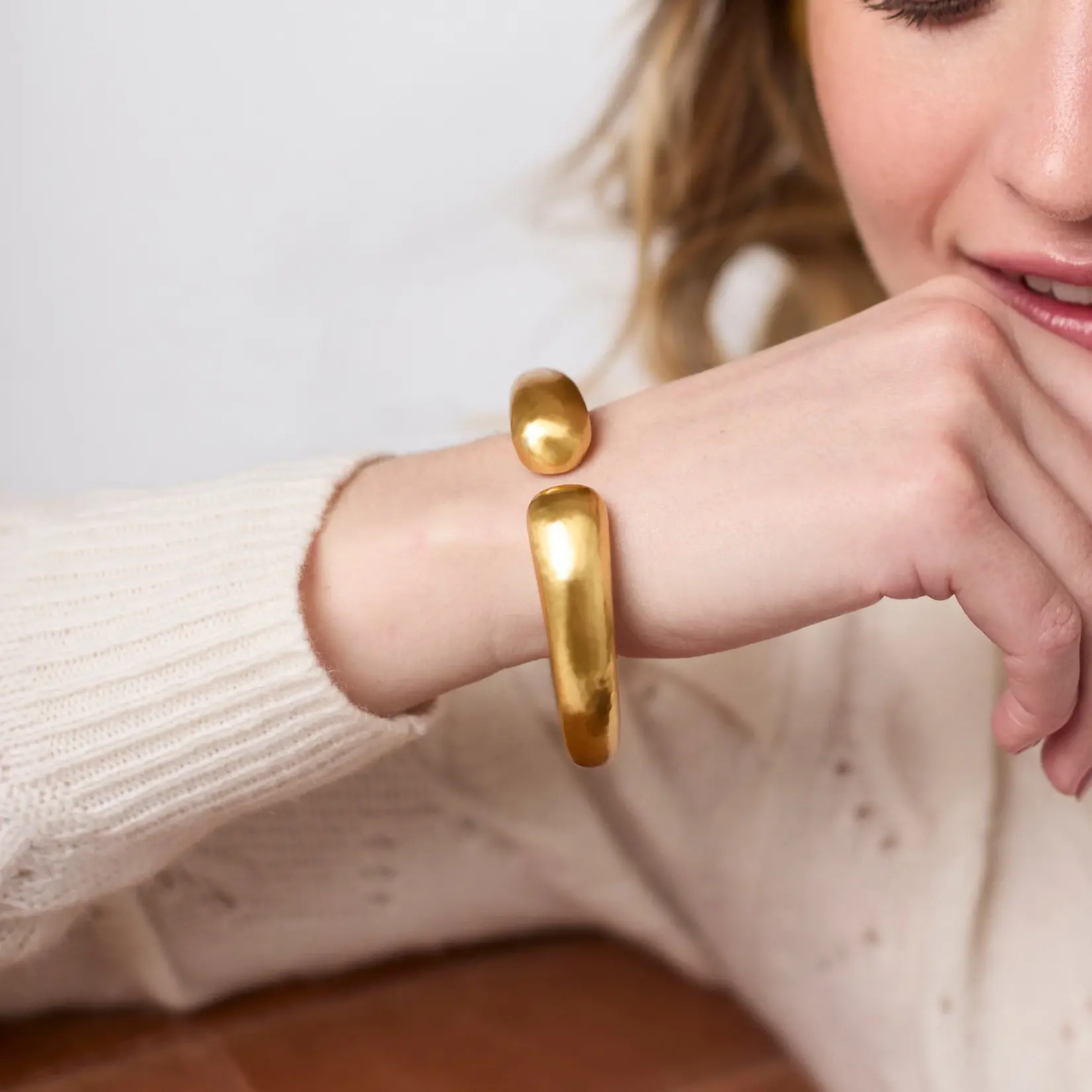 Julie Vos JULIE VOS Solara Demi Cuff-Gold