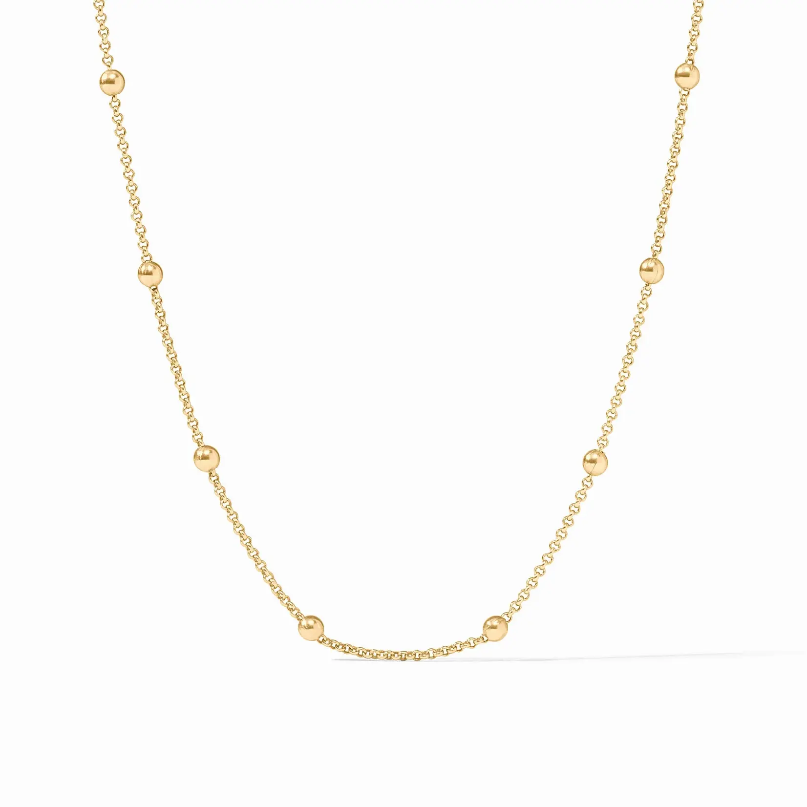 Julie Vos Solara Delicate Station Necklace - 18.5 in-Gold
