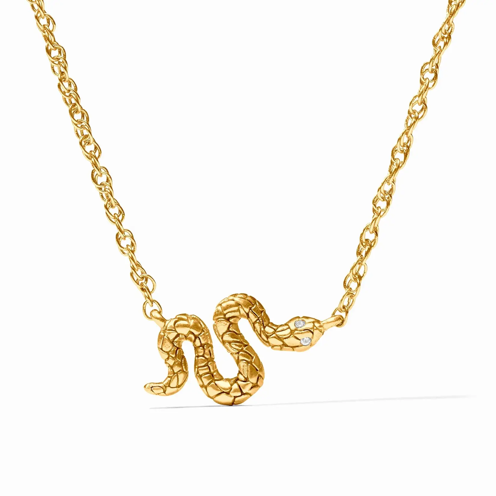 Julie Vos JULIE VOS Snake Delicate Necklace-Cubic Zirconia
