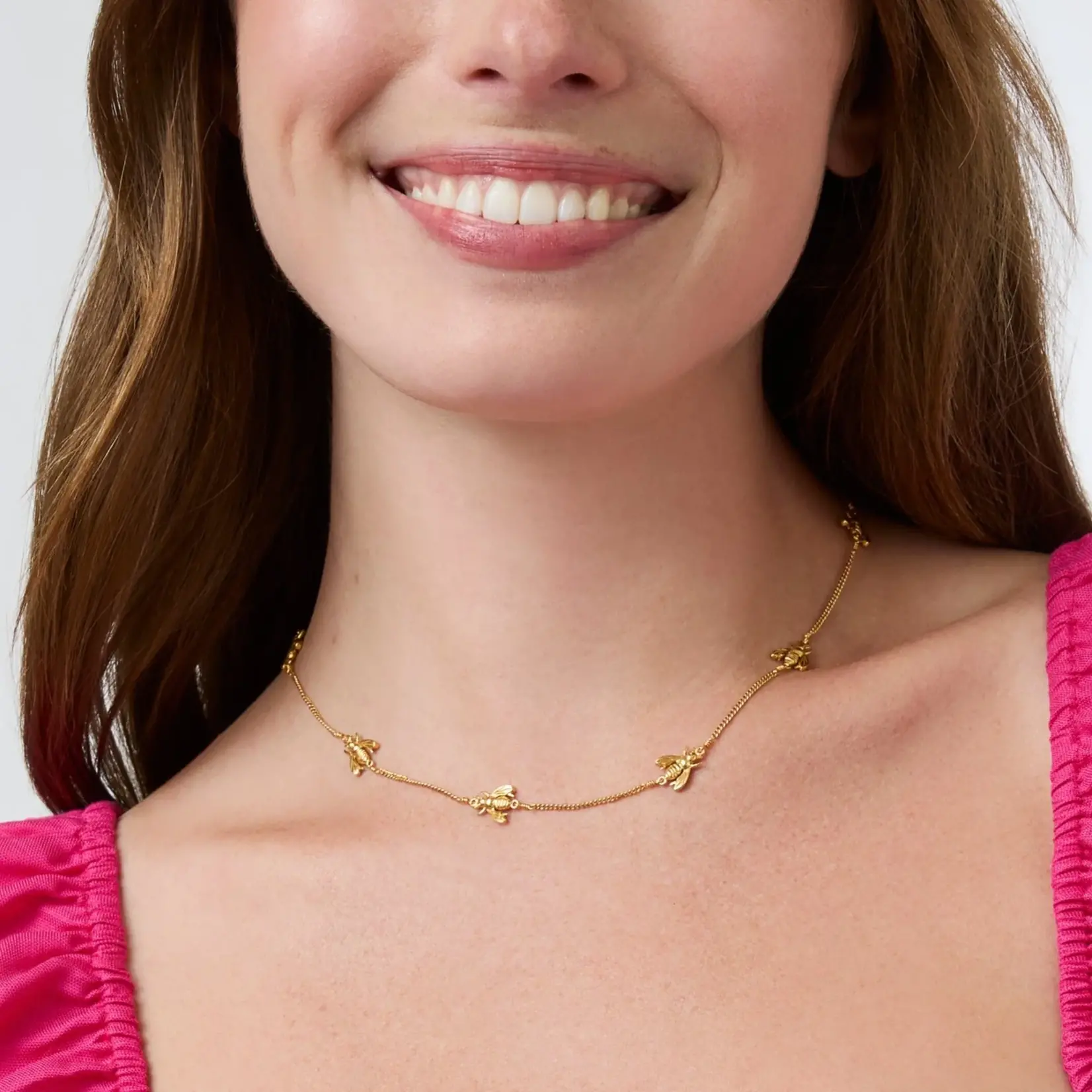 Julie Vos JULIE VOS Bee Delicate Necklace Gold
