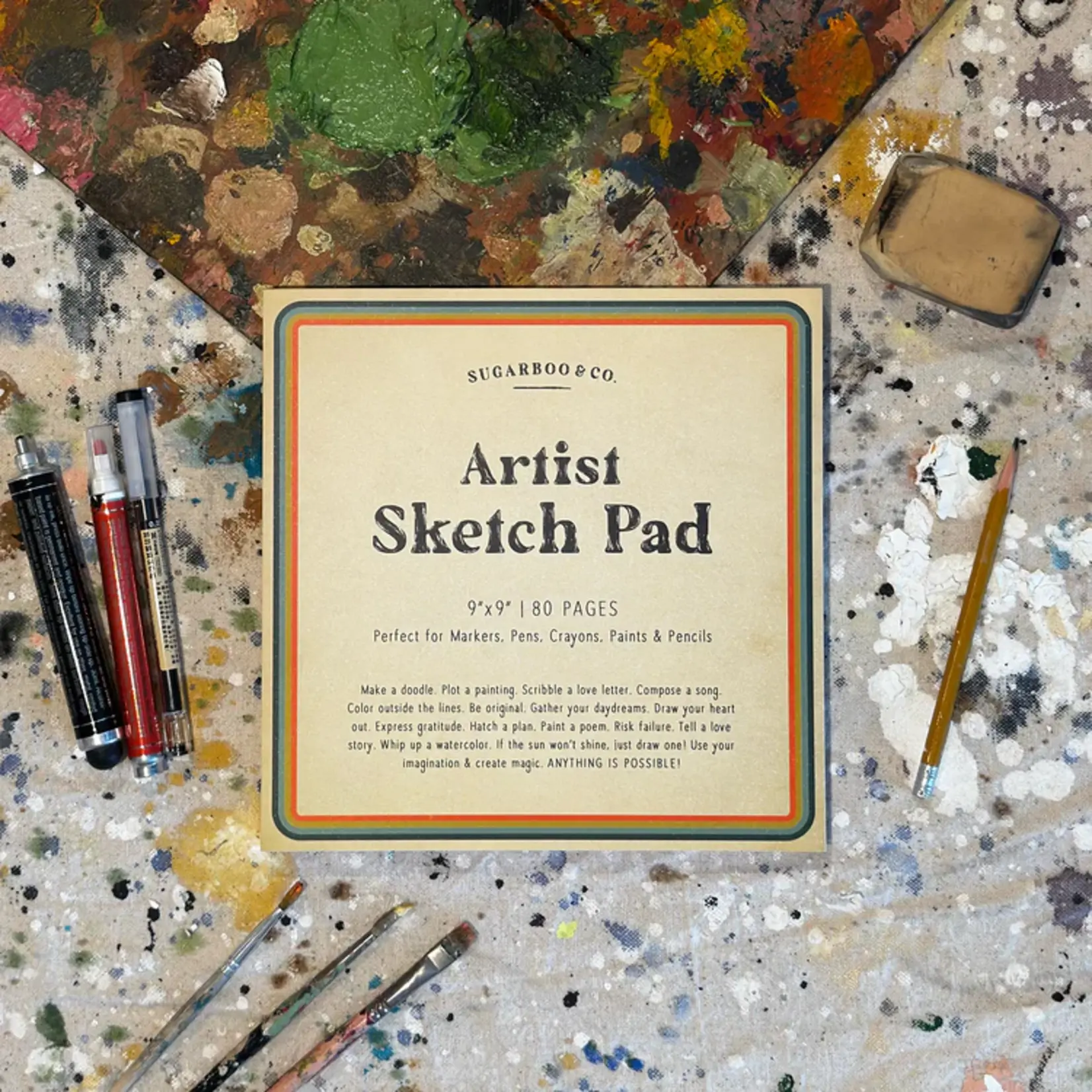 Sugarboo 9x9 Artist Sketch Pad