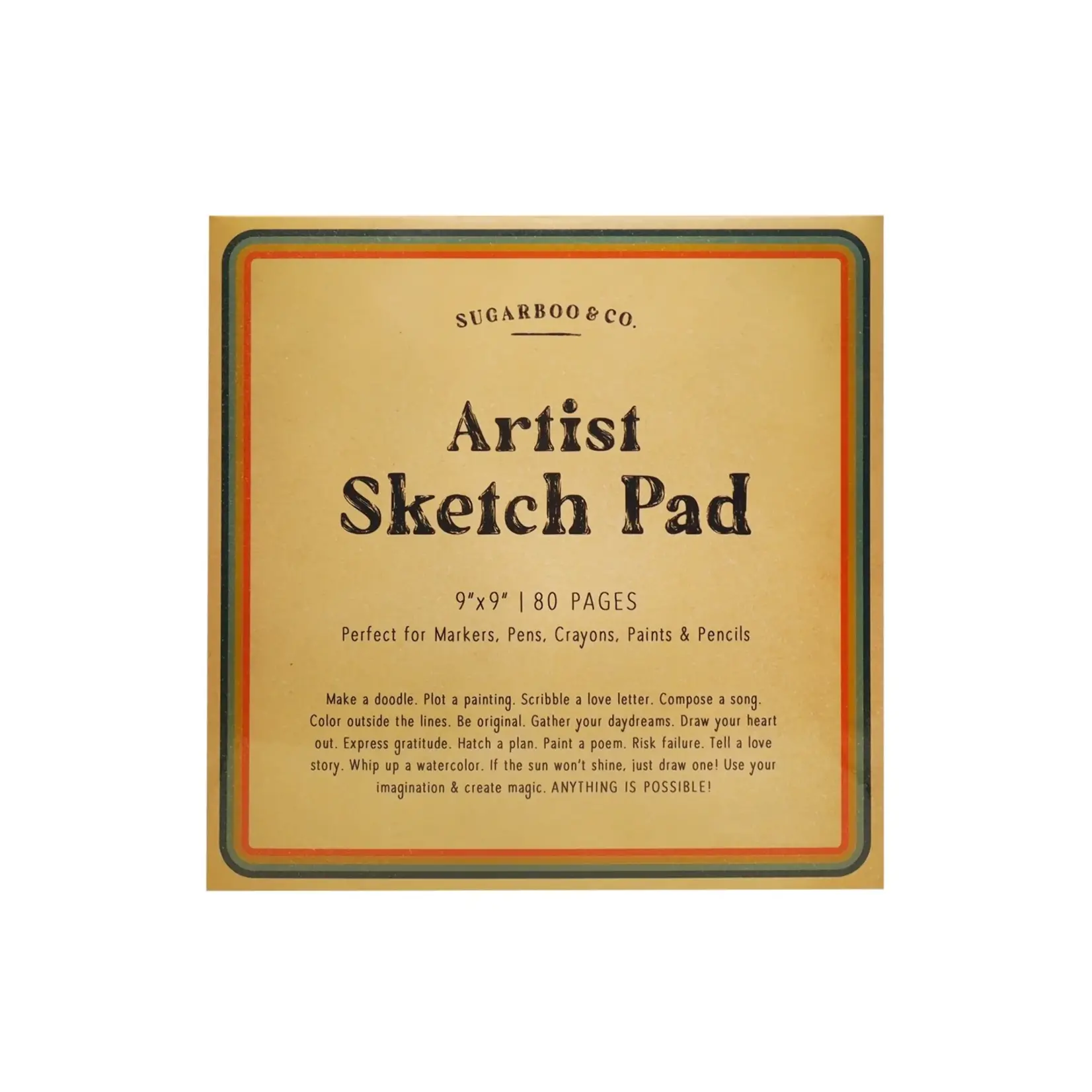 Sugarboo 9x9 Artist Sketch Pad