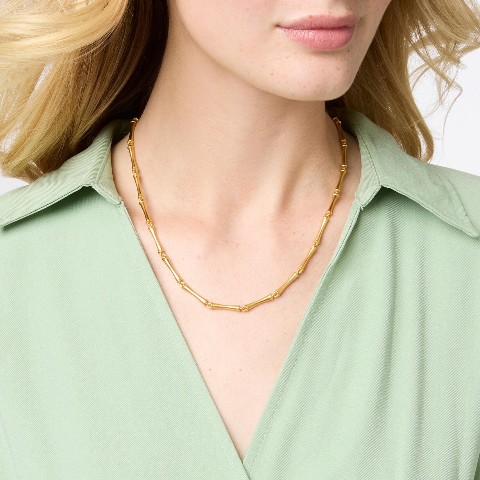 Julie Vos JULIE VOS Bamboo Necklace-Gold