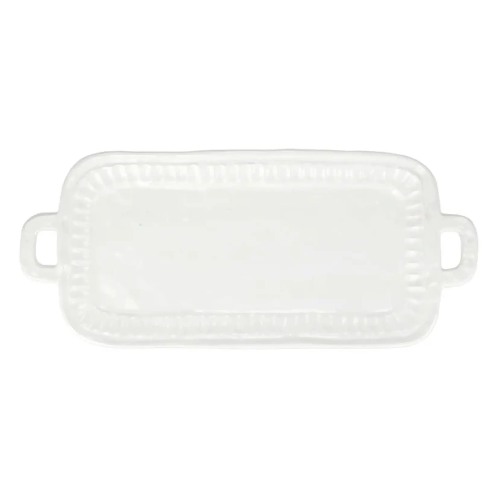 Vietri VIETRI Pietra Serena Handled Rectangular Platter