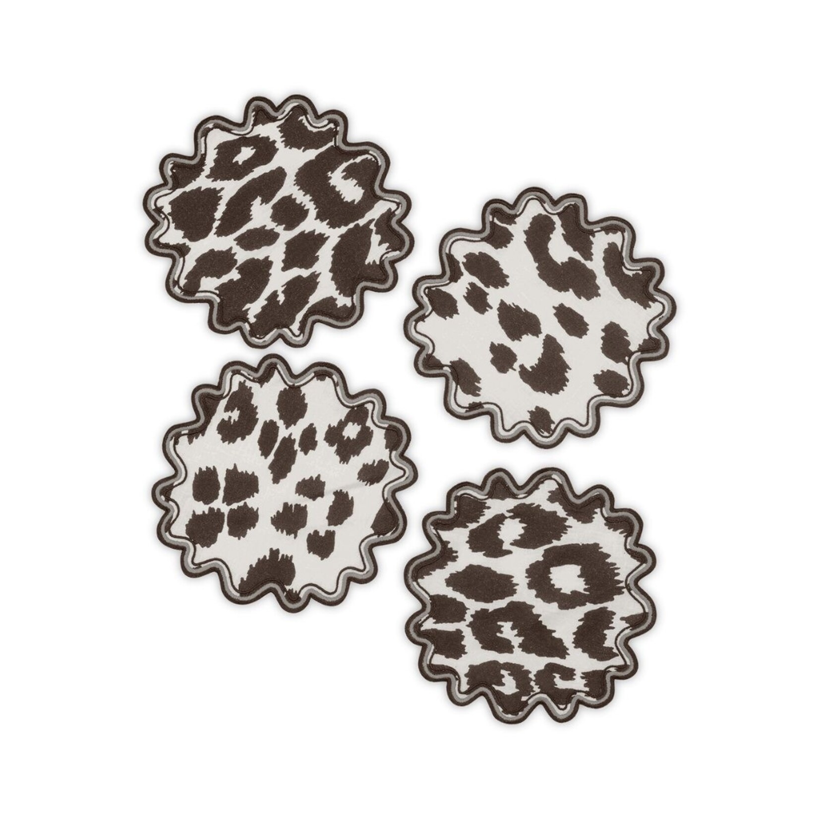 Matouk MATOUK Iconic Leopard Cocktail Napkin- Set of 4