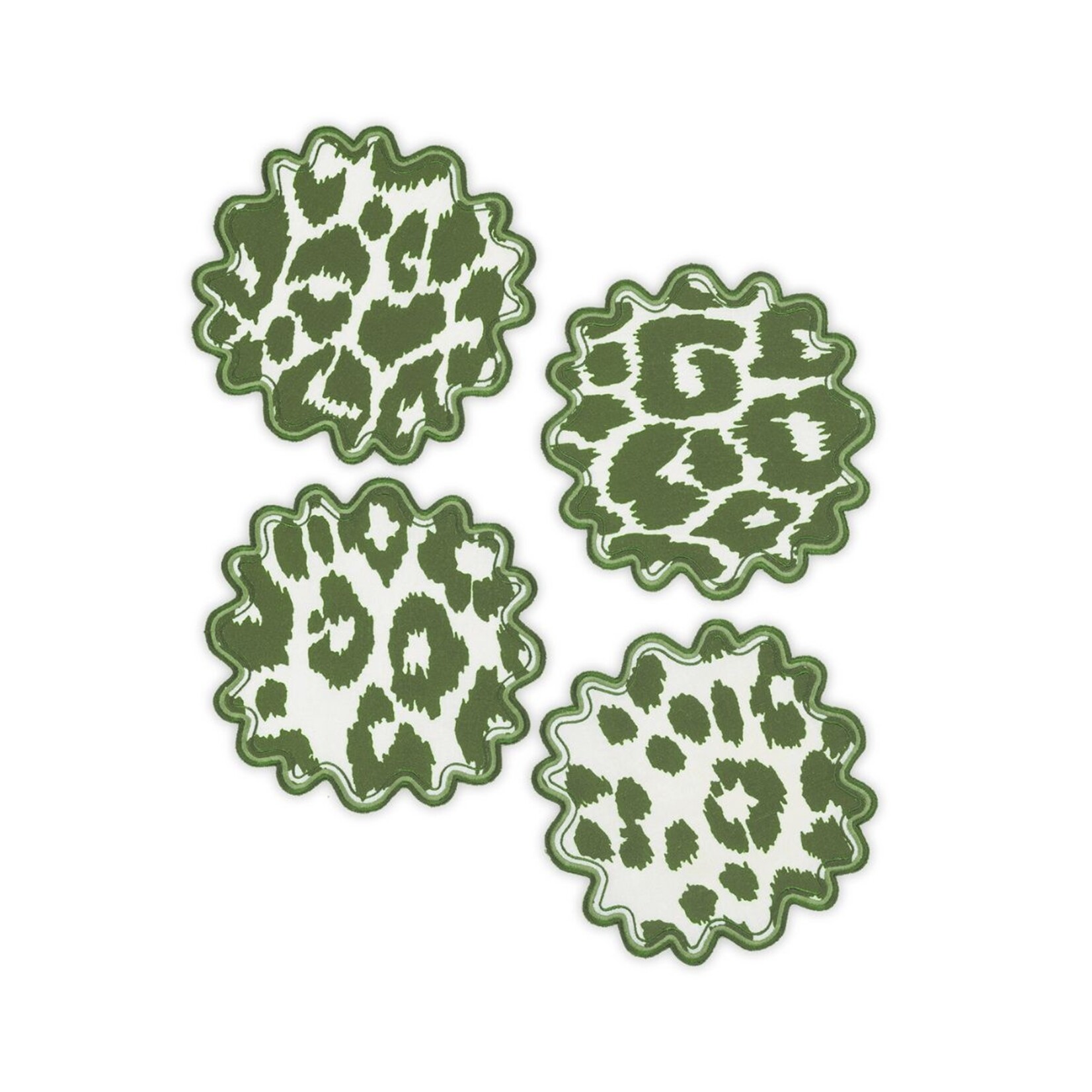 Matouk MATOUK Iconic Leopard Cocktail Napkin- Set of 4