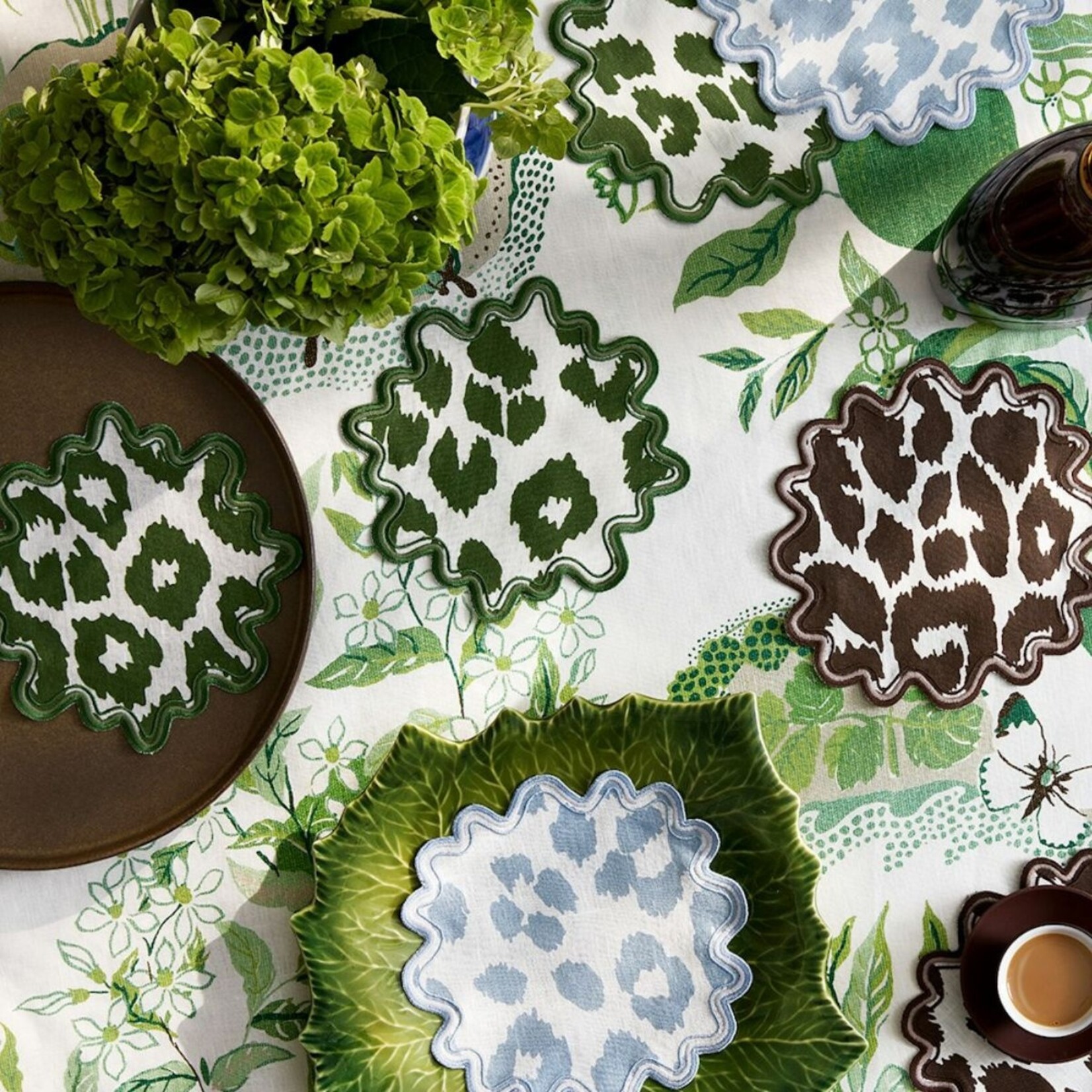 Matouk MATOUK Iconic Leopard Tablecloth