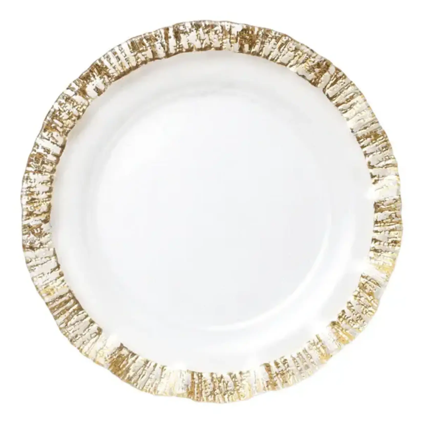 Vietri VIETRI Rufolo Glass Gold Service Plate/Charger
