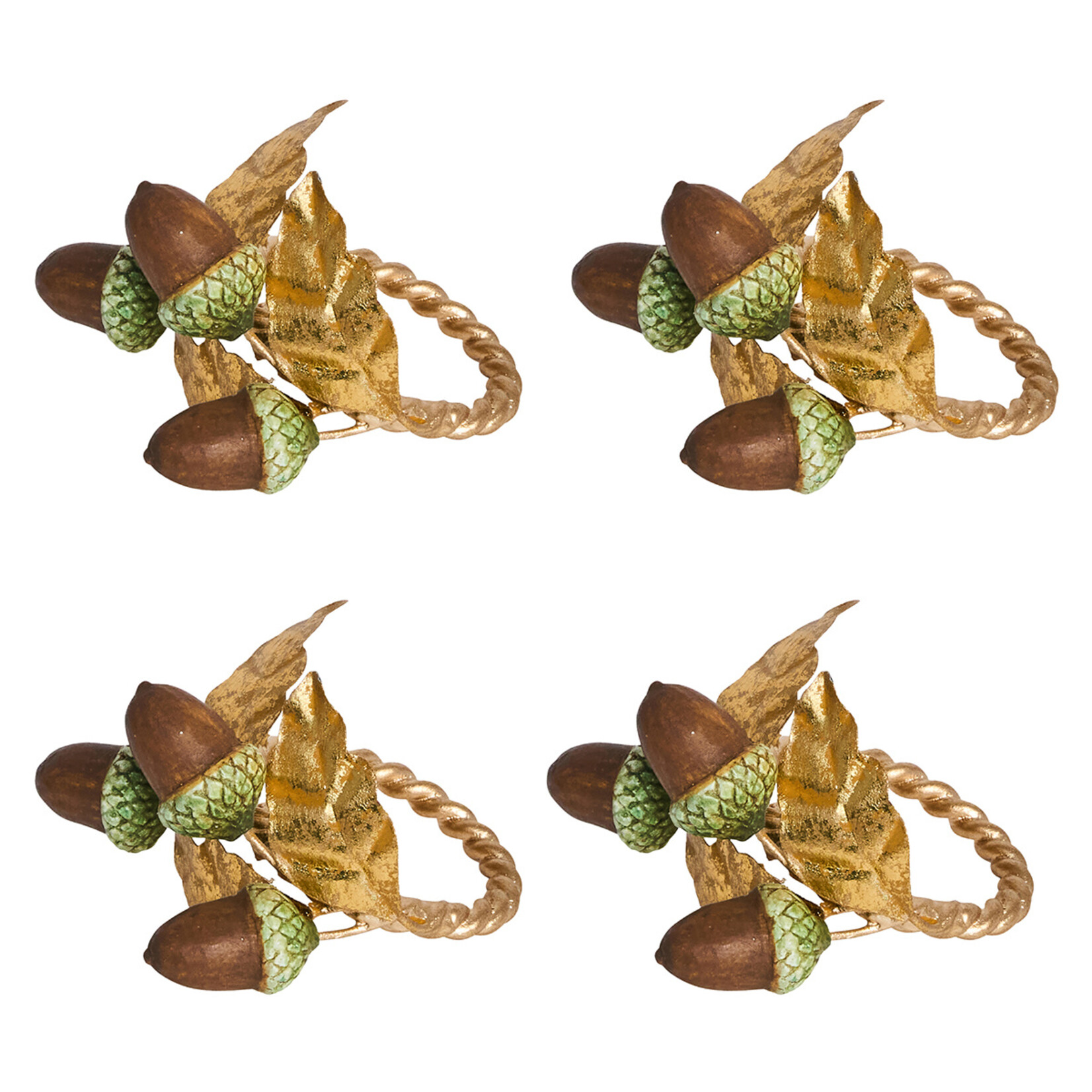 Juliska JULISKA Forest Walk Acorn Napkin Ring- Set of 4