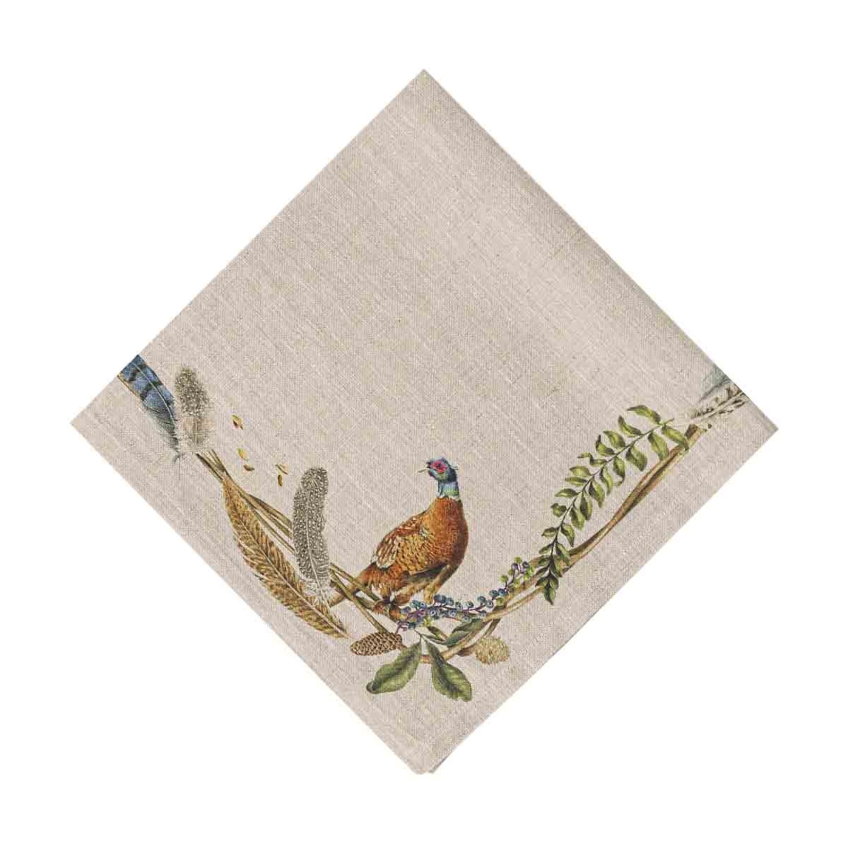 Juliska JULISKA Forest Walk Napkin with Animals Café Au Lait- Set of 4