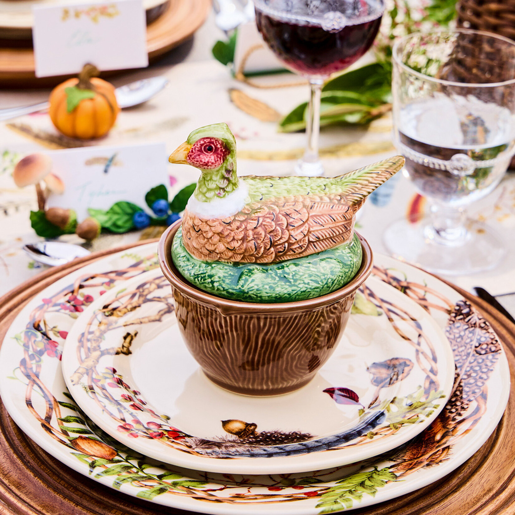 Juliska JULISKA Forest Walk Pheasant Bowl with Lid