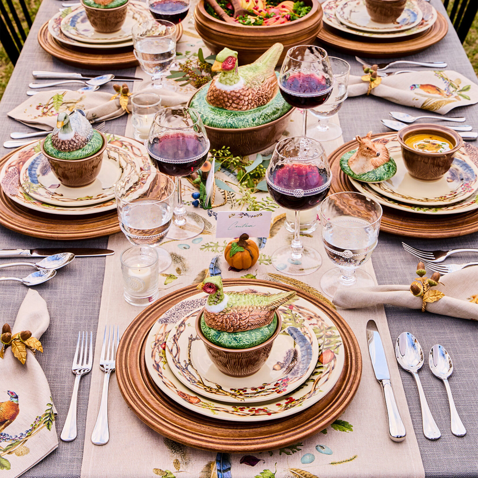 Juliska JULISKA Forest Walk Pheasant Bowl with Lid