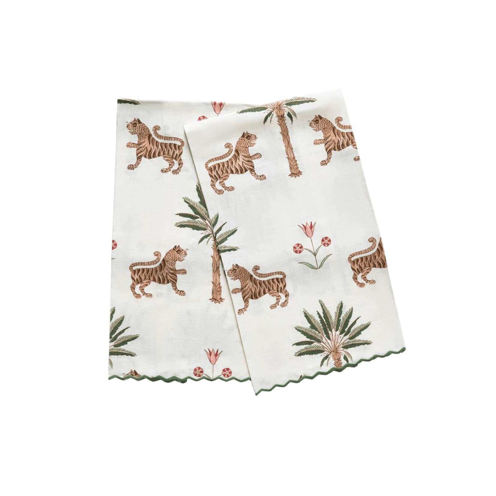 Matouk MATOUK Tiger Palm Guest Towel- Set of 2