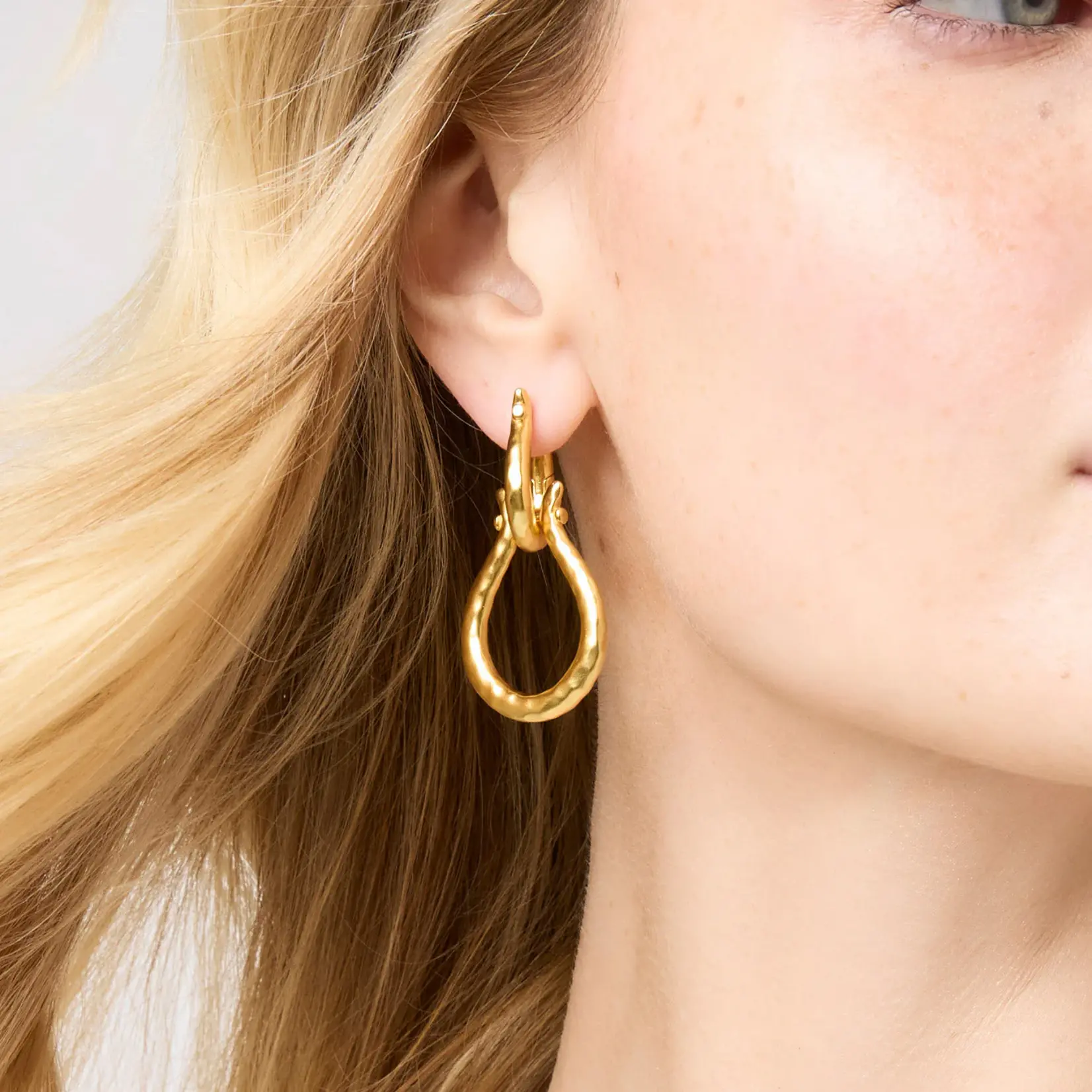 Julie Vos JULIE VOS Saratoga 2-in-1 Earring-Gold