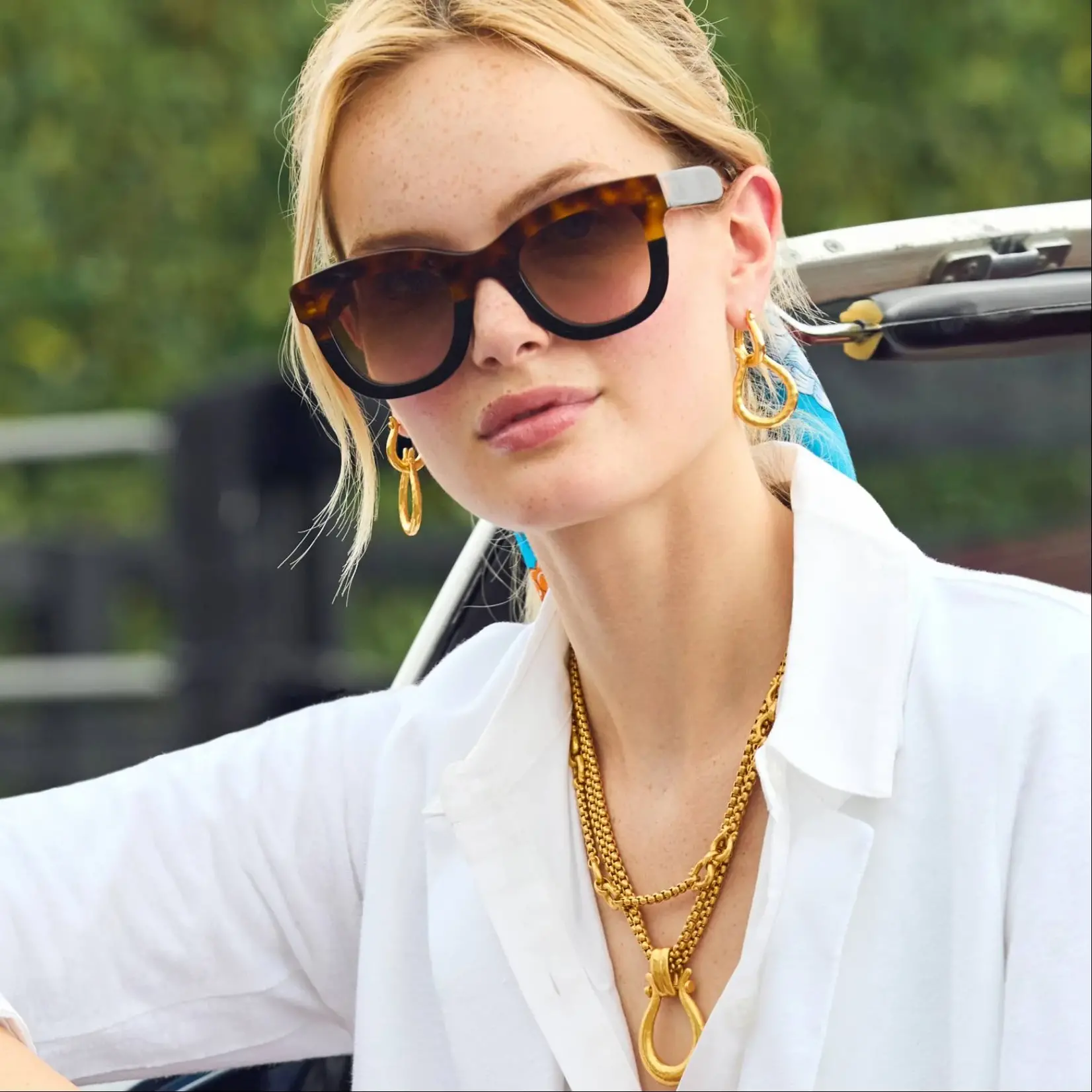 Julie Vos JULIE VOS Saratoga 2-in-1 Earring-Gold