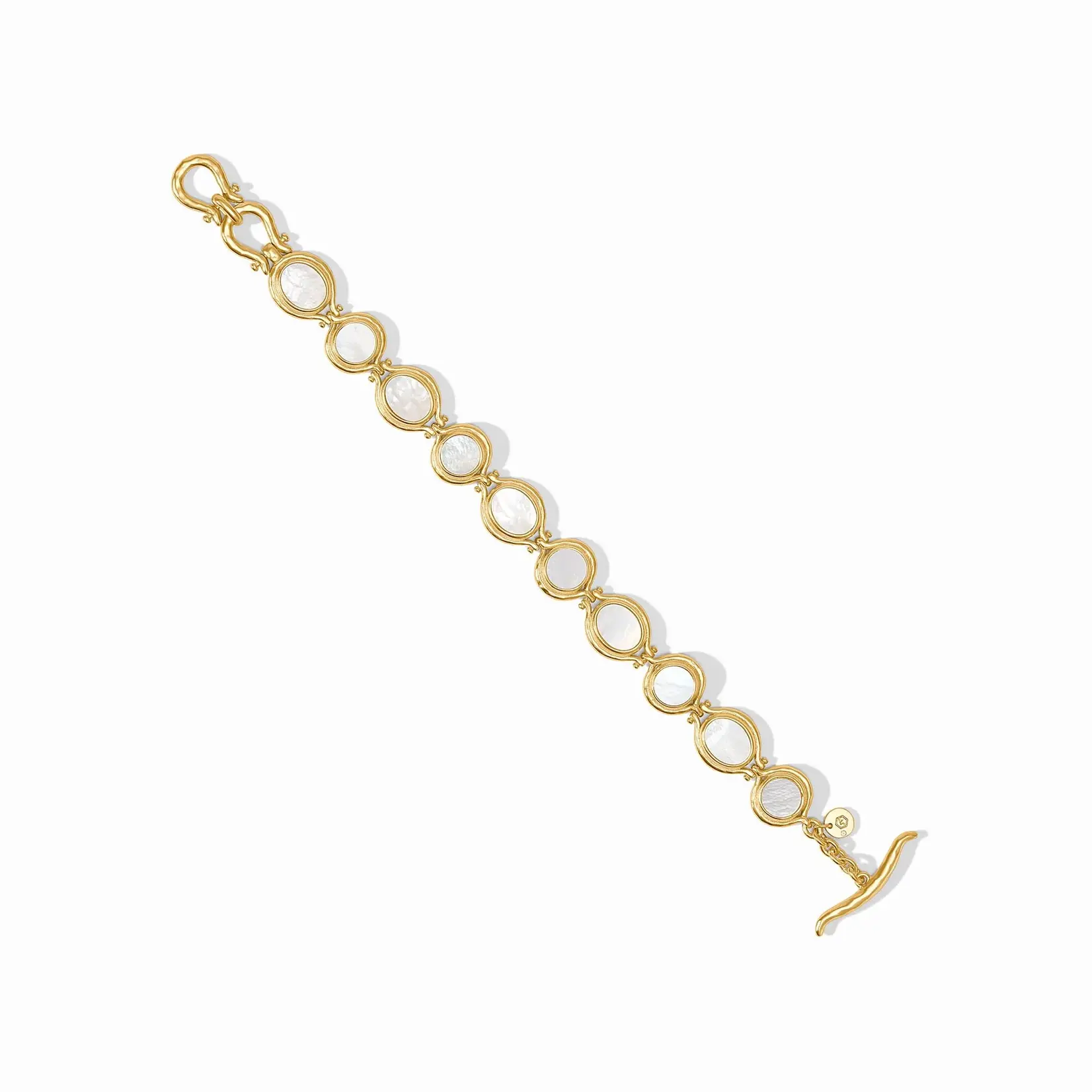 Julie Vos JULIE VOS Saratoga Tennis Bracelet-Mother of Pearl