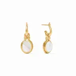 Julie Vos JULIE VOS Saratoga Hoop & Charm Earring-Mother of Pearl