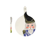 Vietri VIETRI Nutcracker Small Cheese Board with Spreader