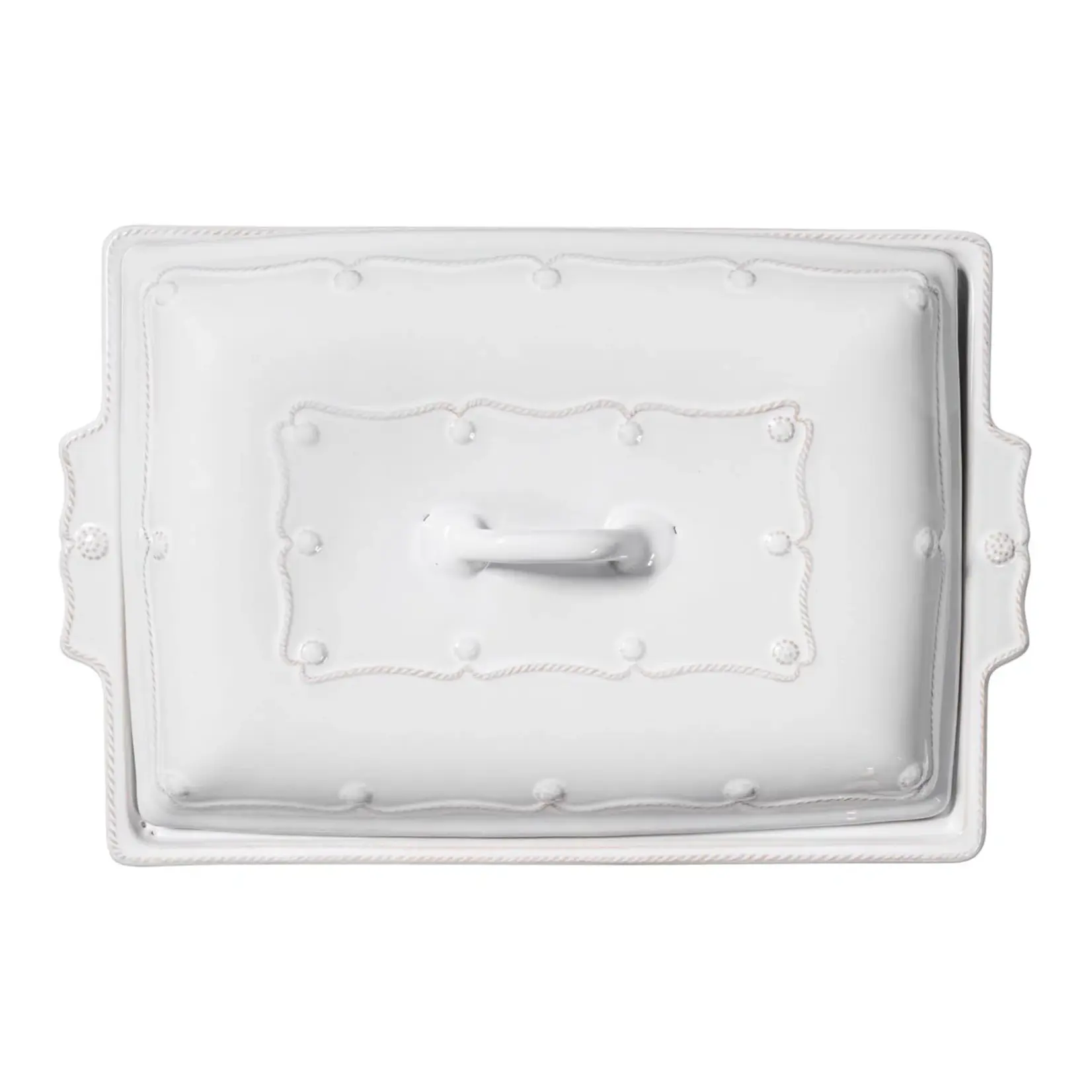 Juliska JULISKA Berry & Thread Lidded 13" Rectangular Baker- Whitewash