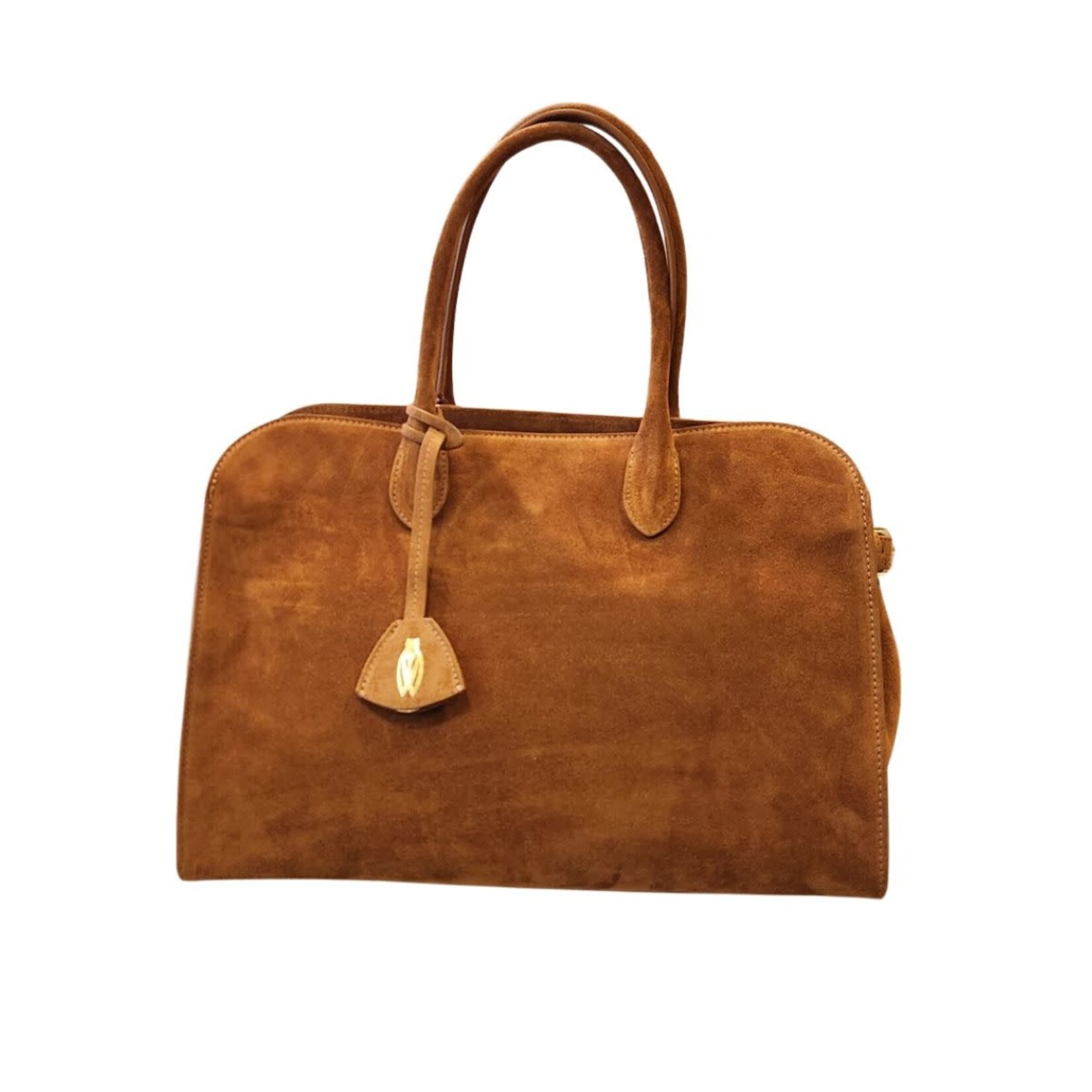 Pelletterie Claudia Matilda Satchel- Couro Med Brown