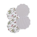 Matouk MATOUK Reversible 16 " Quilted Circle Placemat Set of 4- Baudin Pink & Matteo Bark
