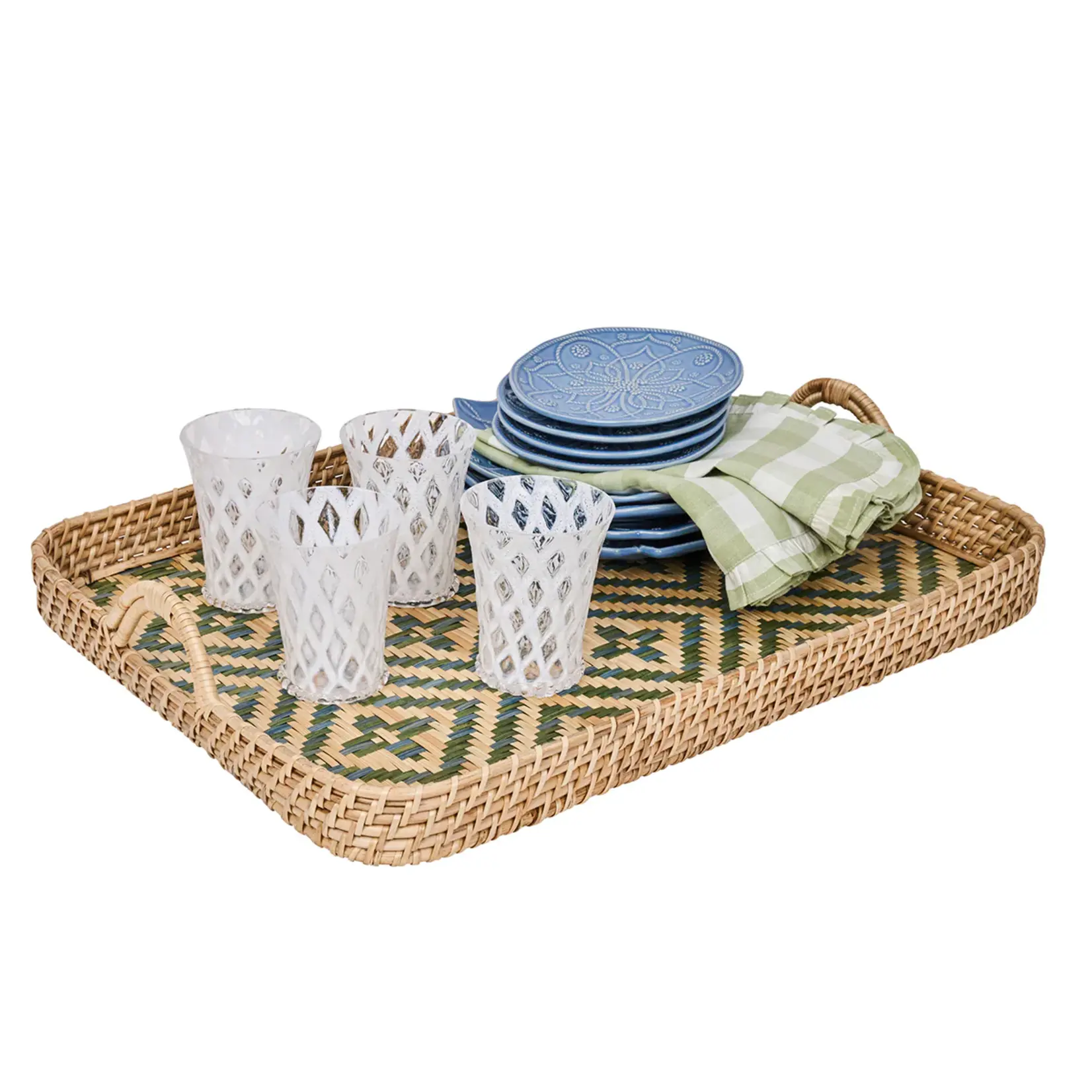 Juliska JULISKA Villa Seville 18" Tray- Chambray