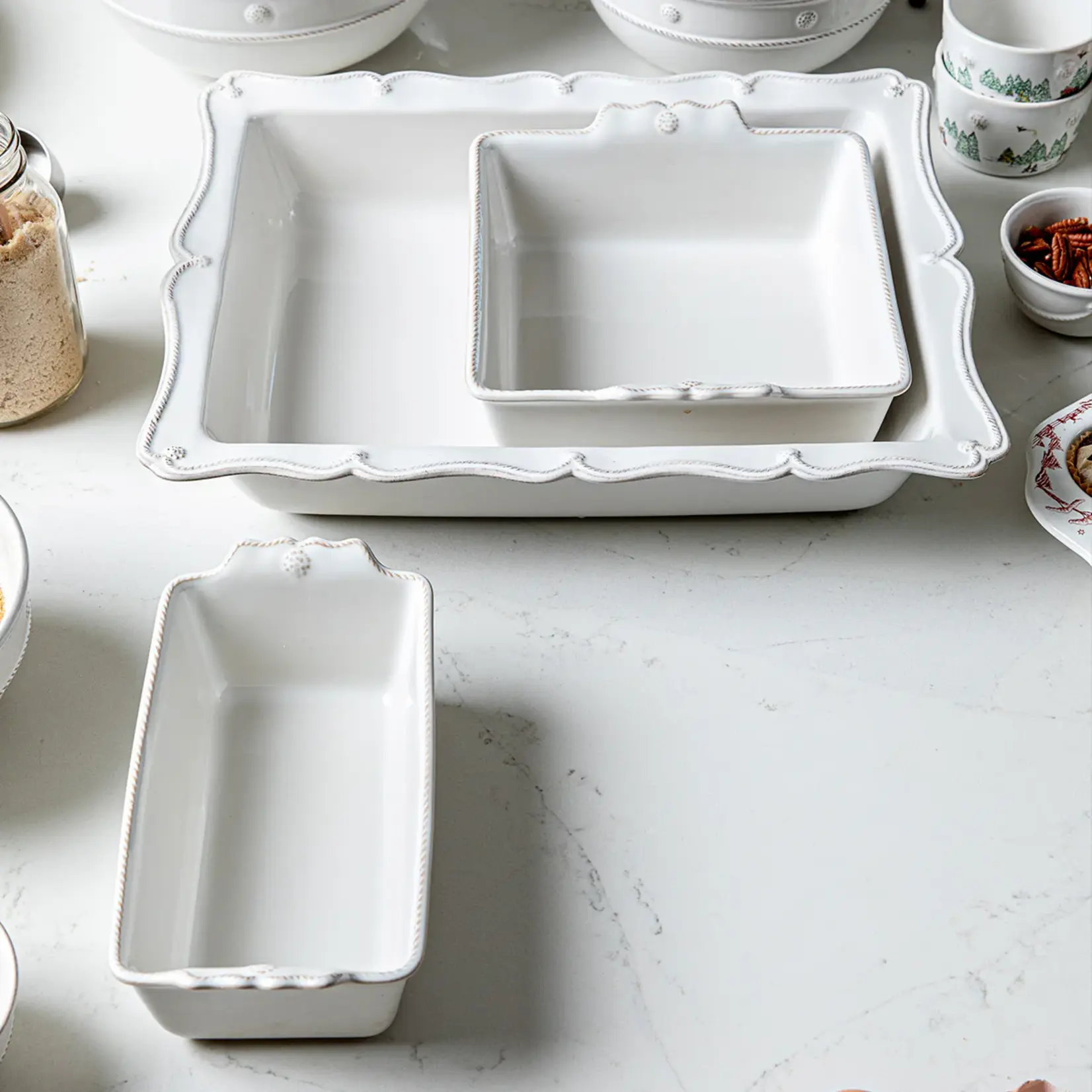 Juliska JULISKA Berry & Thread 3pc Baking Set- Whitewash