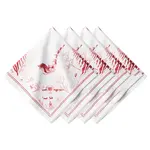 Juliska JULISKA Country Estate Winter Frolic Napkins Set of 4- Ruby