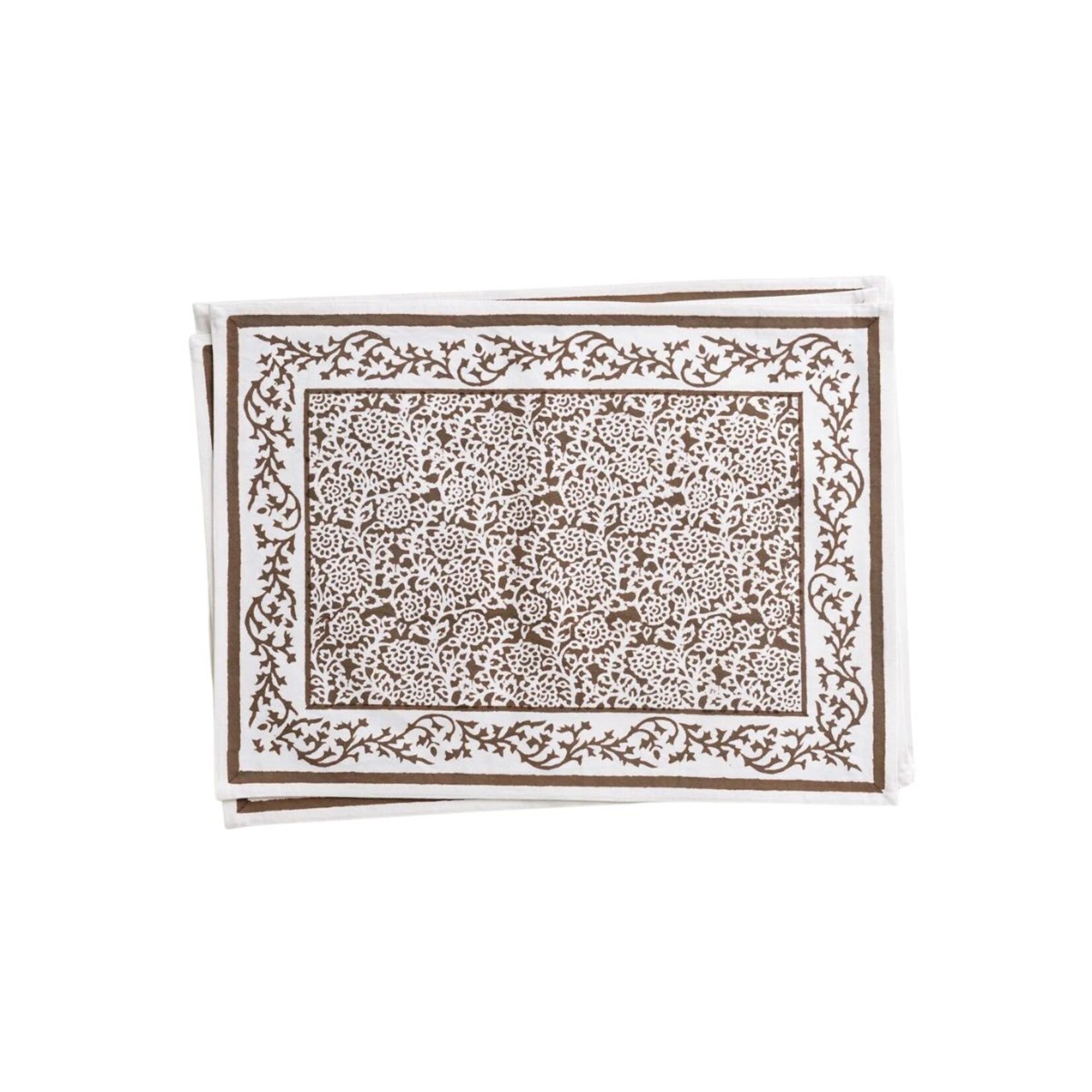 Pomegranate POMEGRANATE Tapestry Dark Chocolate Placemat S/4