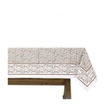 Pomegranate Tapestry Dark Chocolate Tablecloth & Table Runner