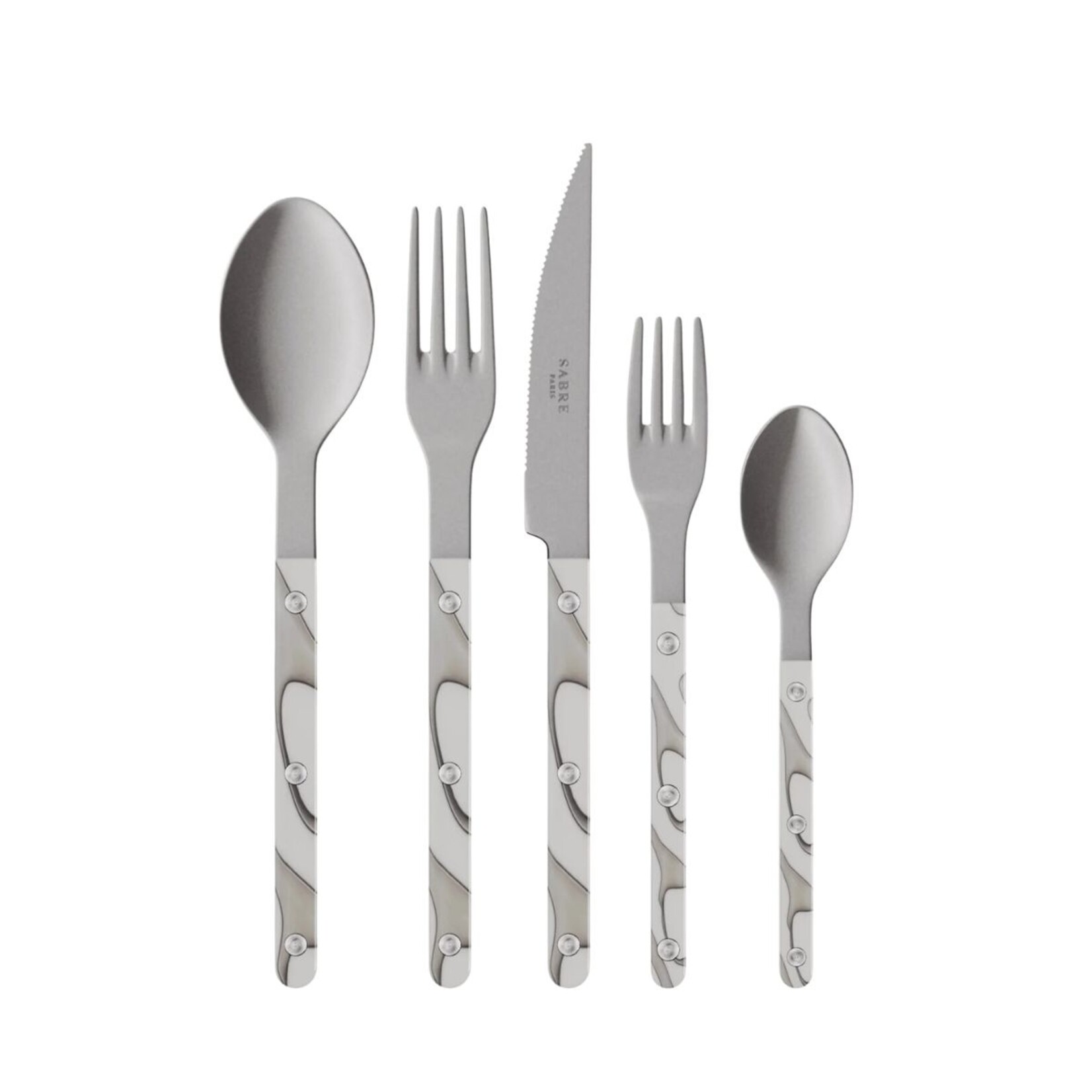 Sabre SABRE PARIS Bistrot Vintage 5 pc Place Setting- Dune Ivory