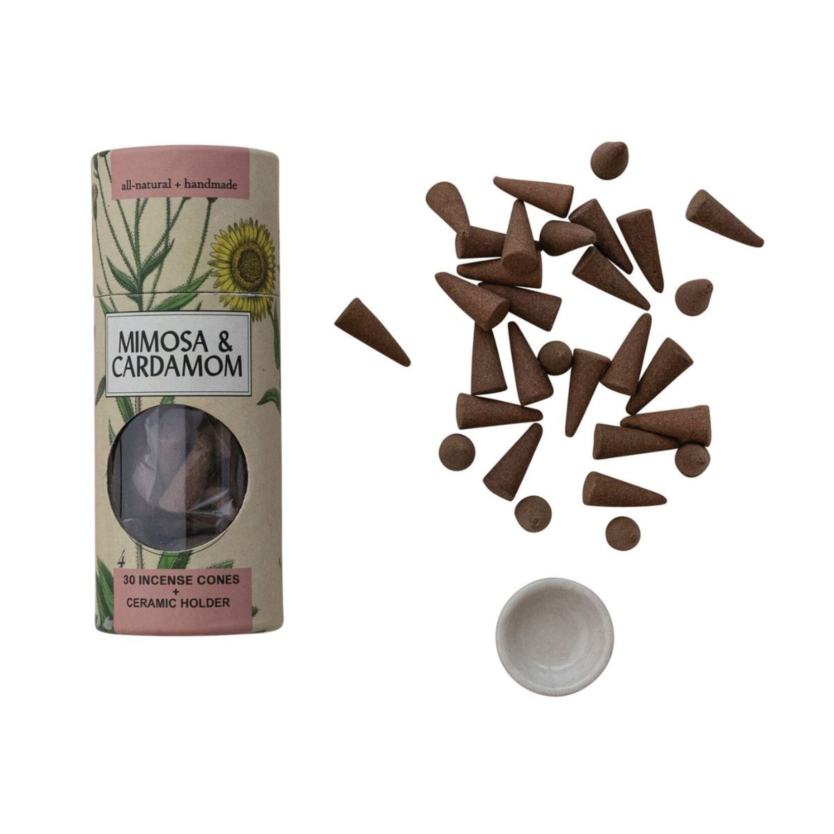 Incense Cones with Ceramic Holder