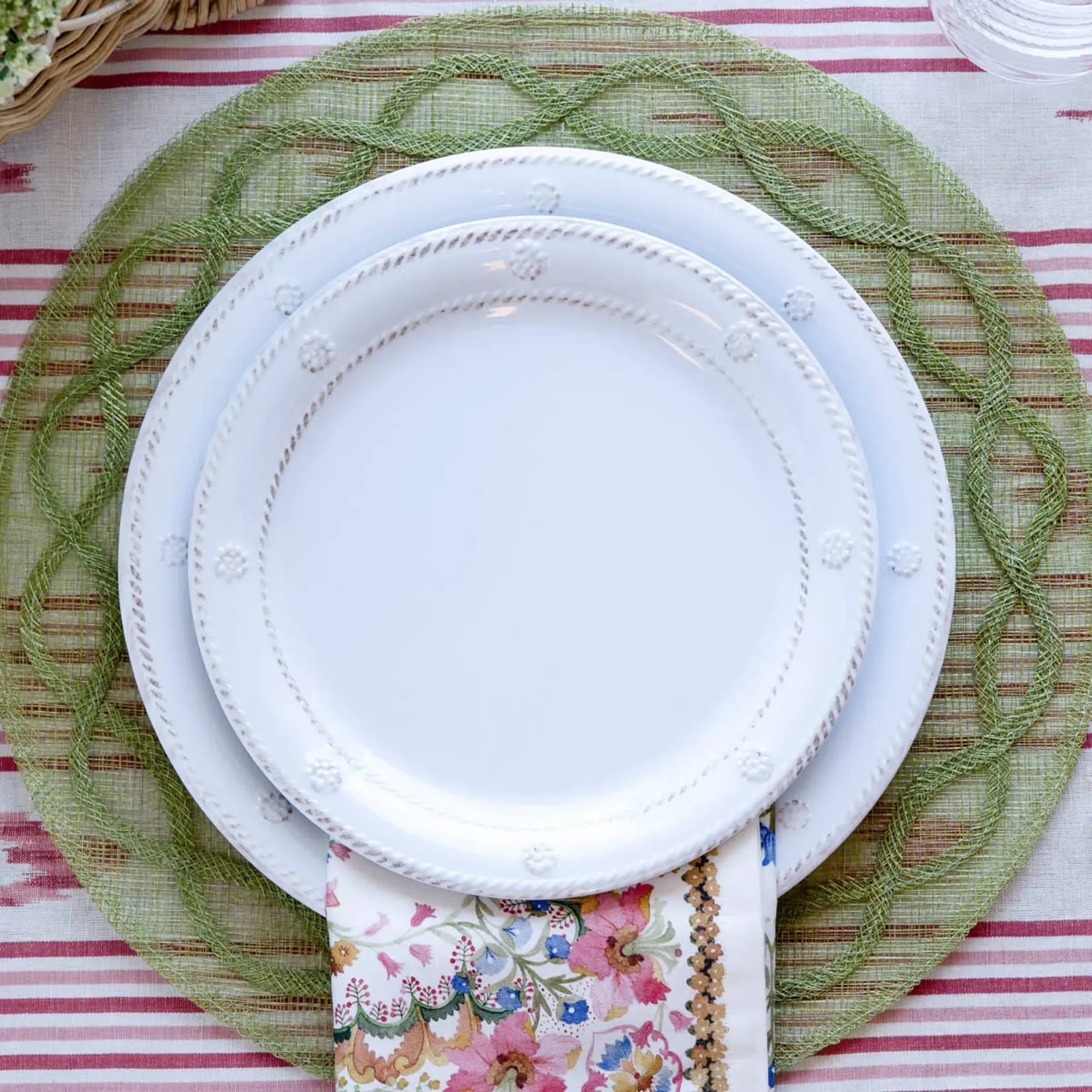 Juliska JULISKA Berry & Thread Whitewash Plate- Melamine