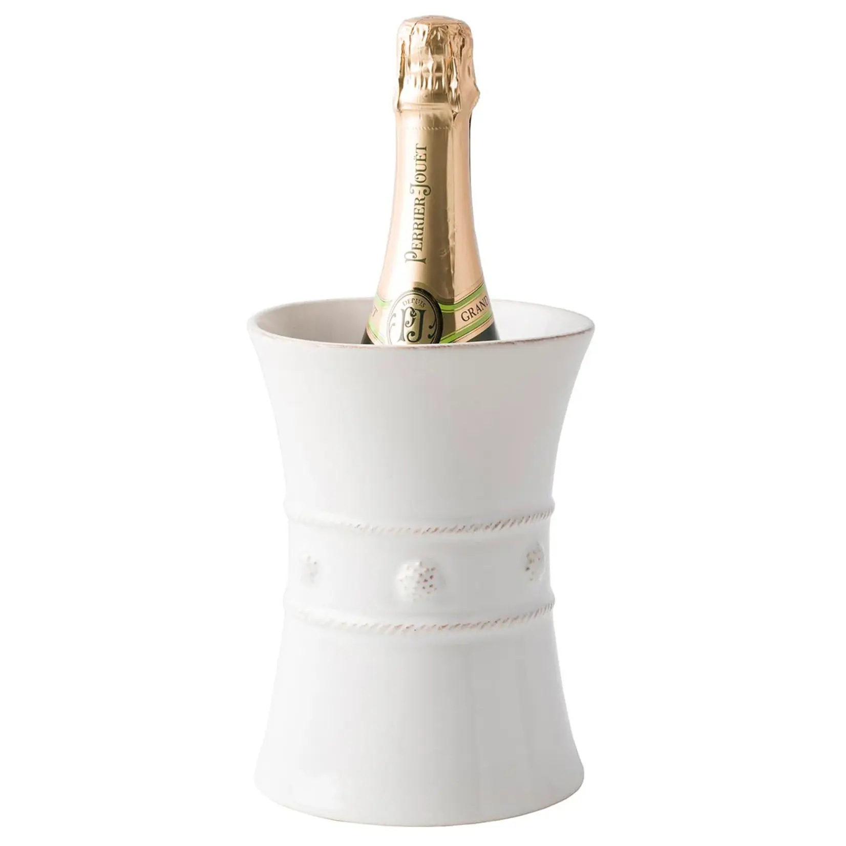 Juliska JULISKA Berry & Thread Utensil Crock/Wine Cooler- Whitewash
